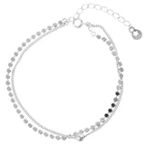 925 Sterling Silver Beads Bracelet Charm Gift Bridal Jewelry