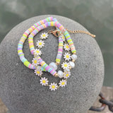 Bohemia Colorful Soft Pottery Pearl Bracelet
