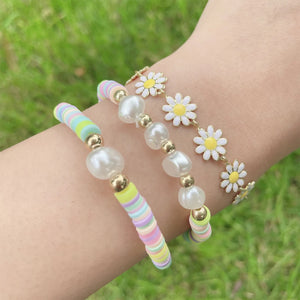 Bohemia Colorful Soft Pottery Pearl Bracelet