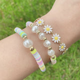 Bohemia Colorful Soft Pottery Pearl Bracelet