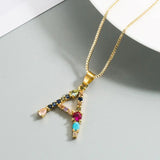 Girls 26 English Letter Clavicle Chain Bohemia Style