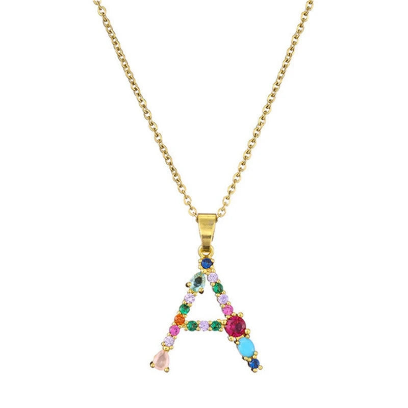 Girls 26 English Letter Clavicle Chain Bohemia Style
