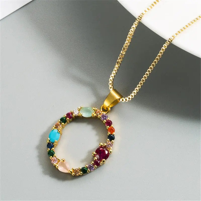 Girls 26 English Letter Clavicle Chain Bohemia Style