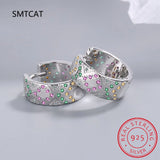 Fine Geometric Hoop Earrings for Women Lady Wedding Party
