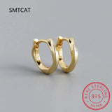 925 Silver Twist Hoop Earrings For Women DS4258