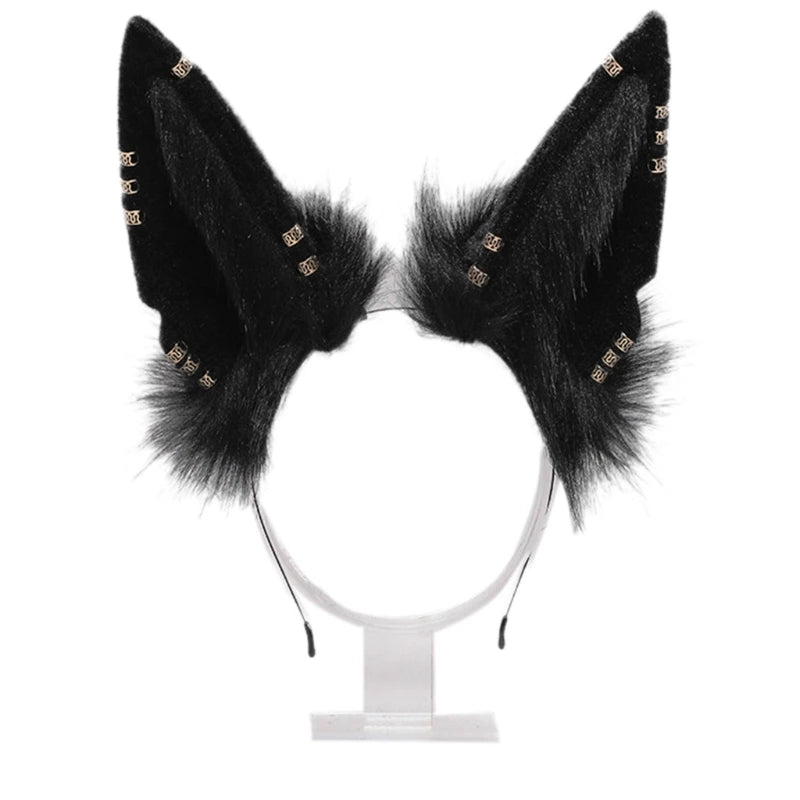 Wolf Ears Plush Hair Hoop Party Headdress Anime Cosplay Accessories