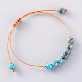 Girls Bracelet Natural Stone Friendship Beaded Bohemia Cord Bracelet