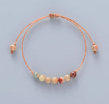 Girls Bracelet Natural Stone Friendship Beaded Bohemia Cord Bracelet