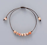 Girls Bracelet Natural Stone Friendship Beaded Bohemia Cord Bracelet