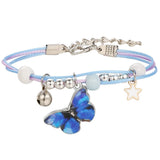 Girls Bracelet for Women Friendship Bracelets Butterfly Star Pendant