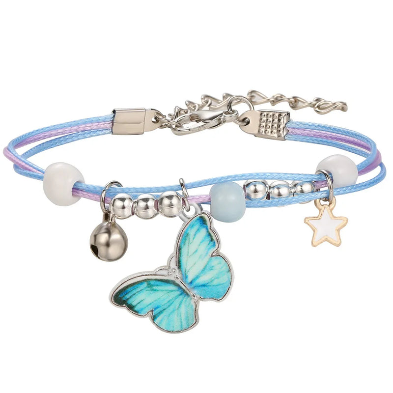 Girls Bracelet for Women Friendship Bracelets Butterfly Star Pendant