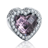 Girls Bracelets Bead DIY Jewelry with Radiant Heart Charms