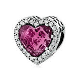 Girls Bracelets Bead DIY Jewelry with Radiant Heart Charms