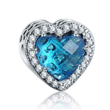 Girls Bracelets Bead DIY Jewelry with Radiant Heart Charms