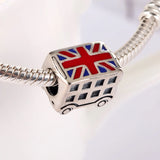 Girls Bracelets Bead Silver DIY Jewelry London Double Decker Bus Charm