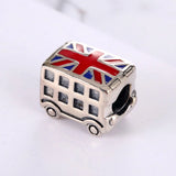 Girls Bracelets Bead Silver DIY Jewelry London Double Decker Bus Charm