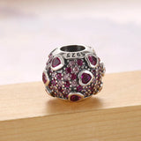 Girls Bead Explosion of Love Charm Bracelet Red Pink CZ