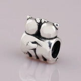 Girls Bead Bracelet Lady Bangle Heart Charm Silver DIY Jewelry