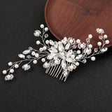 Pearl Tiaras Wedding Hair Accessories Rhinestone Crown Hairband