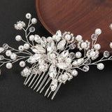 Pearl Tiaras Wedding Hair Accessories Rhinestone Crown Hairband