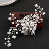 Pearl Tiaras Wedding Hair Accessories Rhinestone Crown Hairband