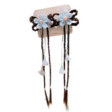 Girls' Hanfu Headdress Flower Wig Braid Hair Clip Ancient Style Fairy
