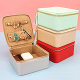 Girls Jewelry Organizer Box Travel Storage Case Earrings Rings Necklace Display