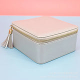 Girls Jewelry Organizer Box Travel Storage Case Earrings Rings Necklace Display