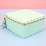 Girls Jewelry Organizer Box Travel Storage Case Earrings Rings Necklace Display