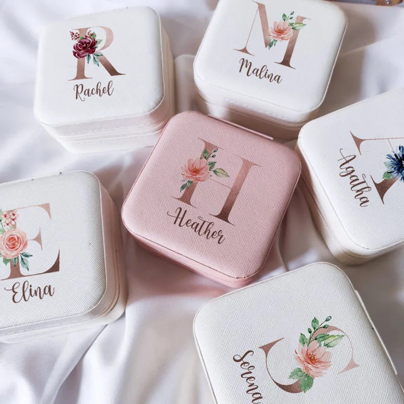 Personalized Name Travel Jewellery Box