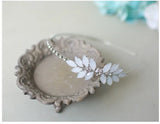 Girls Leaf Crystal Hair Band Headbands Beaded Hairbands