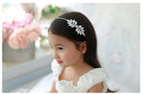 Girls Leaf Crystal Hair Band Headbands Beaded Hairbands