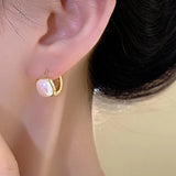Girls Film Square Beads Ear Buckles Jewelry Ear Accessories for Women