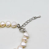 Freshwater Pearl Bracelet Small Hand Beaded Baroque Pearls Adjustable