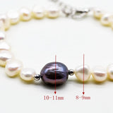 Freshwater Pearl Bracelet Small Hand Beaded Baroque Pearls Adjustable