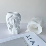 Girls Pen Holder Flower Pot Silicone Mold Epoxy Resin DIY Crafts
