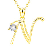 Girls Letter Pendant Necklaces Name Chain Christmas Gift Women Jewelry