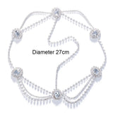 Boho Rhinestone Tiara Hair Accessories for Women Wedding Jewelry