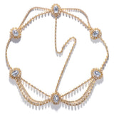 Boho Rhinestone Tiara Hair Accessories for Women Wedding Jewelry