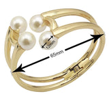 Women's Pearl Metal Bracelet Alloy Bangle Jewelry