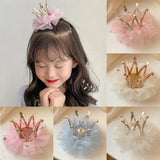 Girls Princess Mesh Hairpin Baby Hair Accessories Tiara Crown