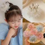 Girls Princess Mesh Hairpin Baby Hair Accessories Tiara Crown