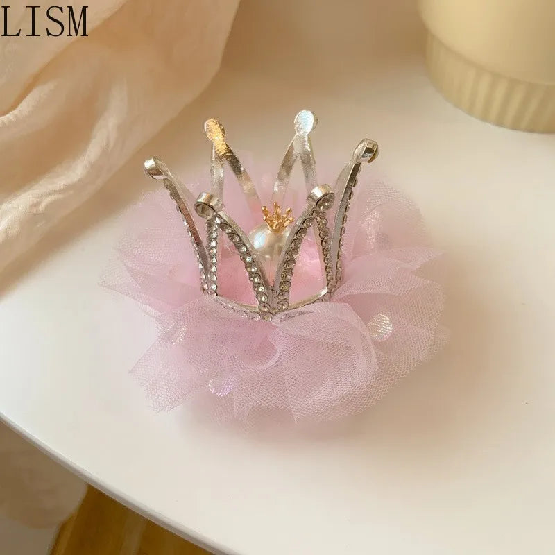 Princess Hairpin Set for Girls, Mesh Baby Hairpin, Crown Hair Accessories