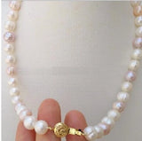 Glamorous 11-12mm South Sea Pink Pearl Necklace 18Inch