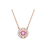 Crystal Pendant Necklace Set, Romantic Jewelry
