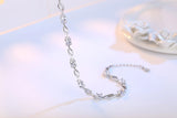Glamour Crystal Purple Women's Bracelet 925 Sterling Silver