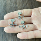 Coconut Tree Saudi Emblem Double Ring Muslim Jewelry