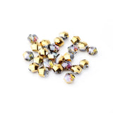 6/8mm Hexagon Crystal Beads Jewelry Beading DIY Charm Necklace Making