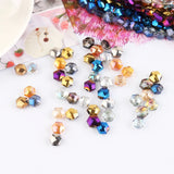 6/8mm Hexagon Crystal Beads Jewelry Beading DIY Charm Necklace Making