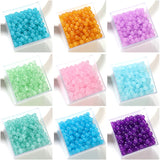 Cat's Eye Glass Beads 6-8mm Jade Round Loose Spacer for Jewelry Making